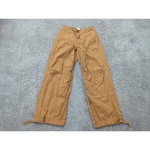 Pilcro Pants Womens XS Tan Utility Jogger Cinch Hem Drawstring Elastic Waist‎